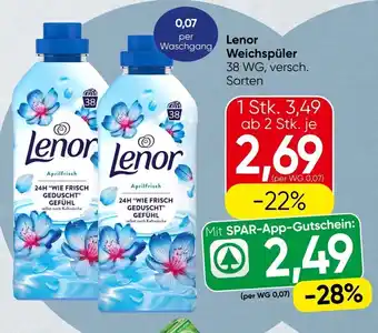 Spar Lenor Weichspüler Angebot