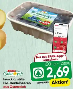 Spar knackig, süße Bio-Heidelbeeren Angebot