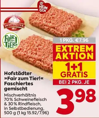 Billa Hofstädter Fair zum Tier! Faschiertes gemischt Angebot