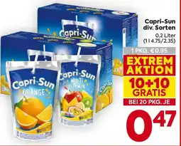 Billa Capri-Sun div. Sorten Angebot