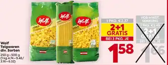 Billa Wolf Teigwaren div. Sorten Angebot