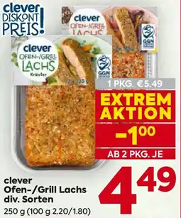 Billa Clever ofen-/grill lachs Angebot