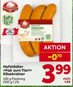 Billa Hofstädter Fair zum Tier! Käsekrainer Angebot