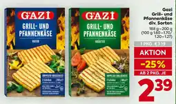 Billa Gazi Grill- und Pfannenkäse div. Sorten Angebot