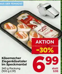 Billa Käsemacher Ziegenkäsetaler im Speckmantel Angebot
