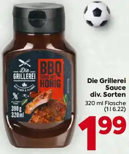 Billa Die Grillerei Sauce div. Sorten Angebot