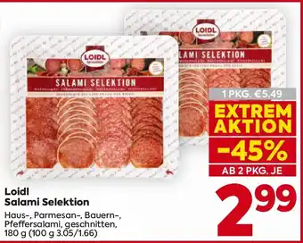 Billa Loidl Salami Selektion Angebot