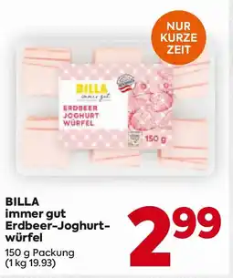 Billa BILLA immer gut Erdbeer-Joghurt- würfel Angebot