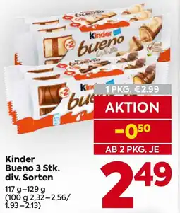 Billa Kinder Bueno 3 Stk. div. Sorten Angebot