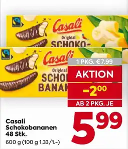 Billa Casali Schokobananen 48 Stk. Angebot