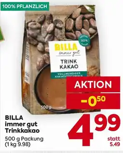 Billa BILLA immer gut Trinkkakao Angebot