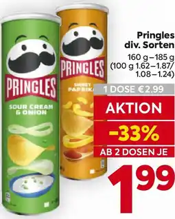 Billa PRINGLES div. Sorten Angebot
