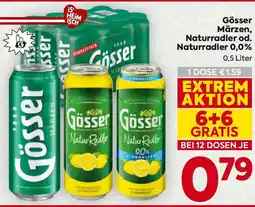 Billa Gösser Märzen, Naturradler od. Naturradler 0,0% Angebot