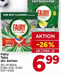 Billa Fairy Tabs div. Sorten Angebot
