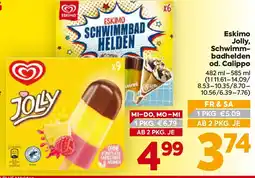Billa Eskimo Jolly, Schwimm- badhelden od. Calippo Angebot