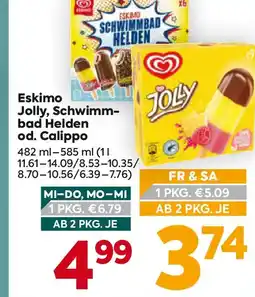 Billa ESKIMO Jolly, Schwimm- bad Helden od. Calippo Angebot