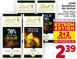 Billa Lindt Excellence div. Sorten Angebot