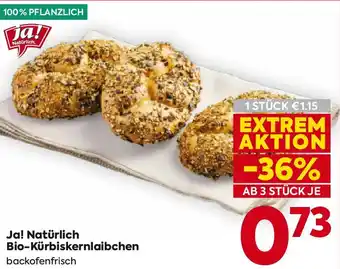 Billa Ja! Natürlich Bio-Kürbiskernlaibchen Angebot
