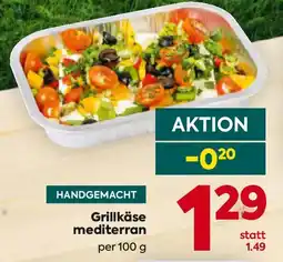 Billa HANDGEMACHT Grillkäse mediterran Angebot