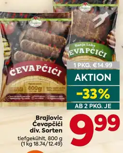 Billa Brajlovic Ćevapčići div. Sorten Angebot