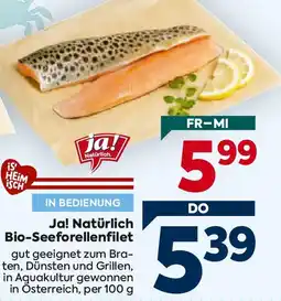 Billa Ja! Natürlich Bio-Seeforellenfilet Angebot