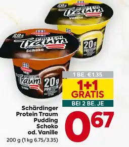 Billa Schärdinger Protein Traum Pudding Schoko od. Vanille Angebot