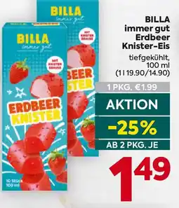 Billa BILLA immer gut Erdbeer Knister-Eis Angebot