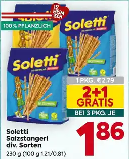 Billa Soletti Salzstangerl div. Sorten Angebot