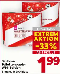 Billa Bi Home Toilettenpapier WM-Edition Angebot