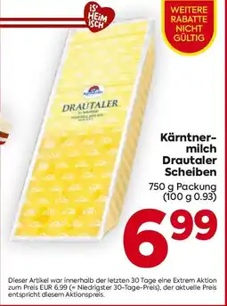 Billa Kärntner- milch Drautaler Scheiben Angebot