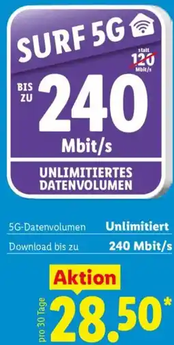 Lidl SURF 5G Angebot