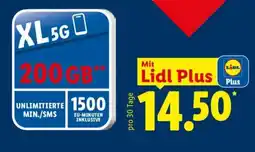 Lidl XL 5G 200GB Angebot