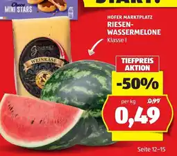Hofer Riesen- wassermelone Angebot