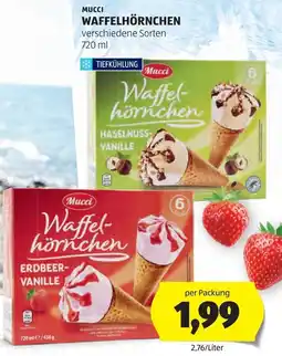 Hofer Mucci waffelhörnchen Angebot