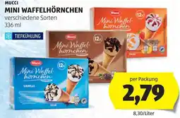 Hofer Mucci mini waffelhörnchen Angebot