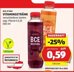 Hofer Rio d'oro vitamingetränk Angebot