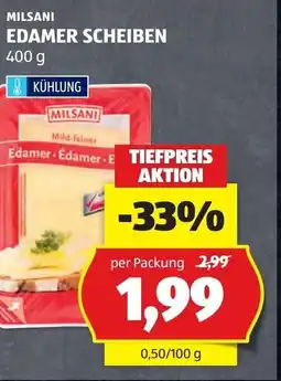 Hofer Milsani edamer scheiben Angebot