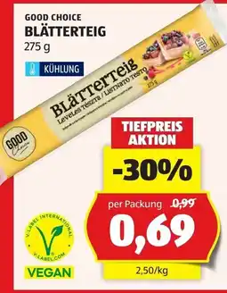 Hofer Good choice blätterteig Angebot