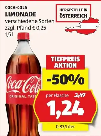 Hofer Coca-cola limonade Angebot