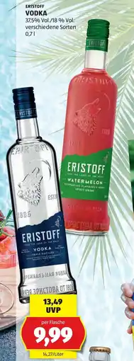 Hofer Eristoff vodka Angebot