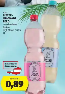 Hofer Flirt bitter- limonade zero Angebot