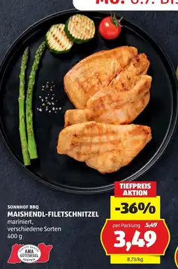 Hofer Sonnhof bbq maishendl-filetschnitzel Angebot