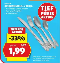 Hofer Crofton kinderbesteck, 4-teilig Angebot