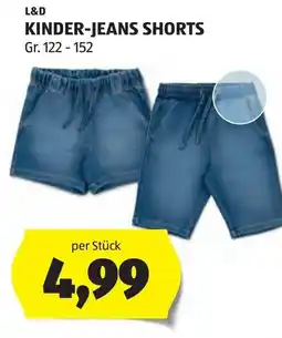 Hofer L&d kinder-jeans shorts Angebot