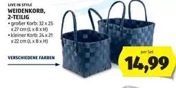 Hofer Weidenkorb, 2-teilig Angebot