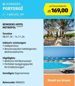 Hofer Slowenien portorož Angebot