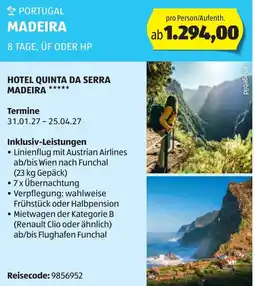 Hofer Portugal madeira Angebot