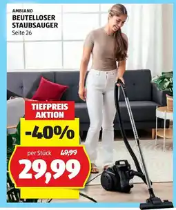 Hofer Ambiano beutelloser staubsauger Angebot