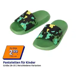 Action Pantoletten für Kinder Angebot