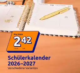 Action Schülerkalender 2026-2027 Angebot
